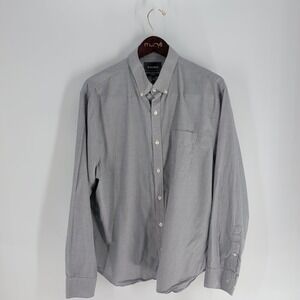 Bonobos‎ Long Sleeve Preppy Outdoor Standard Fit Button Down Shirt Gray Size XL